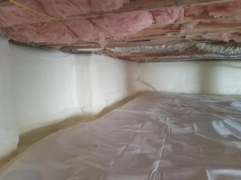 Crawl space encapsulation with closed-cell spray foam for Spray Foam Roofing Repair in Silver Springs