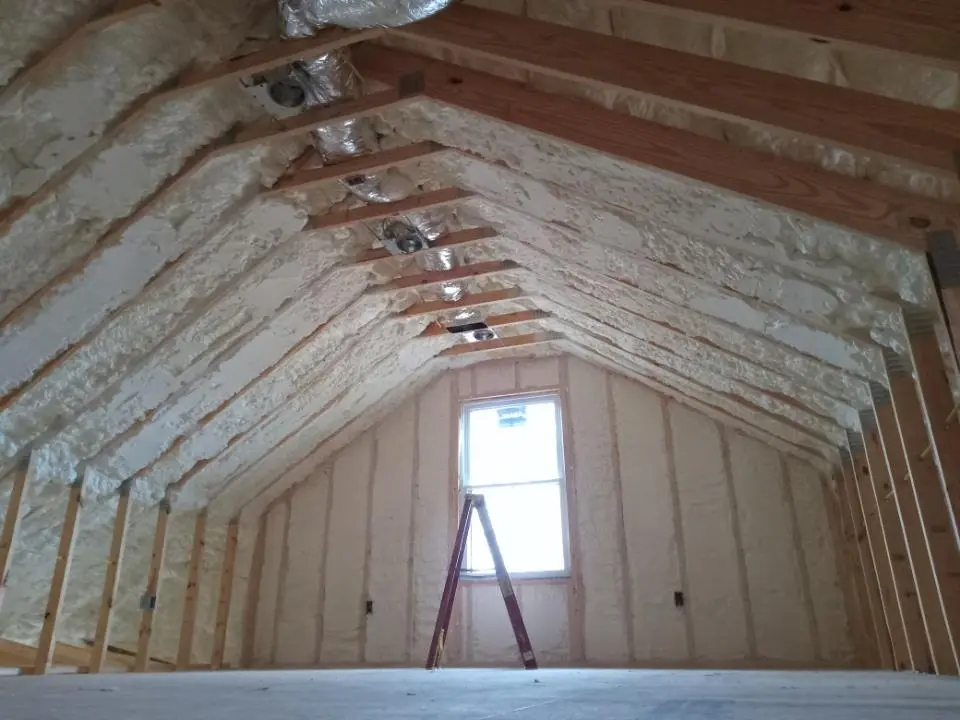 Spray foam roofing application for Crawl Space Insulation project in Silver Springs